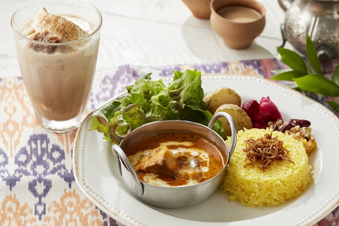 バターチキンカレー＆チャイフローズンシェイク