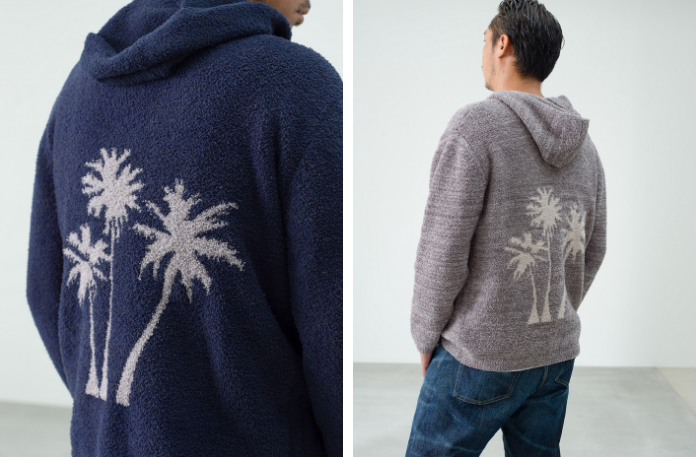 PALM TREE HOODIE Navy/ PALM TREE HOODIE Light Grey