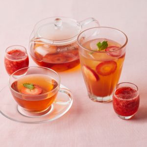 苺づくしのフレッシュストロベリーティー（ホット、アイス）