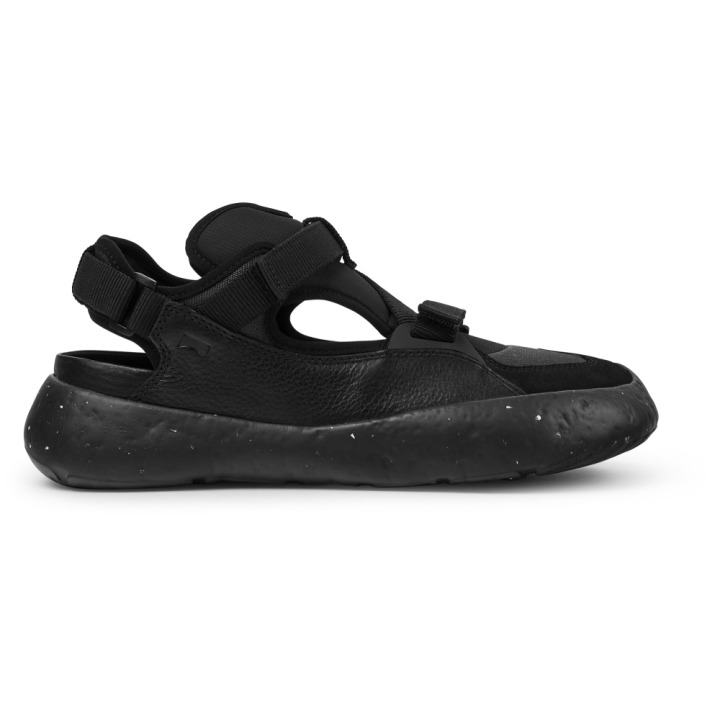 Semi-open shoes BLACK