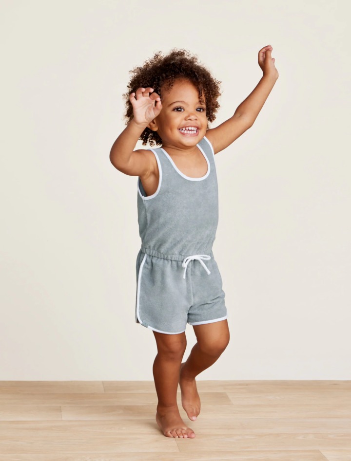 Toddler CozyTerry™ Romper / BLUE