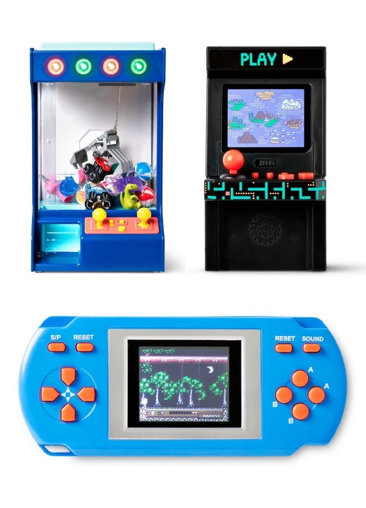 ミニクレーンゲーム、ミニアーケードゲーム、ポータブルゲーム機