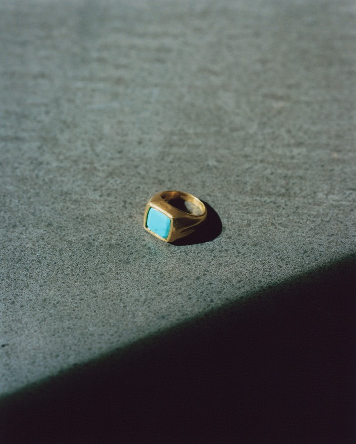 turquoise signet ring