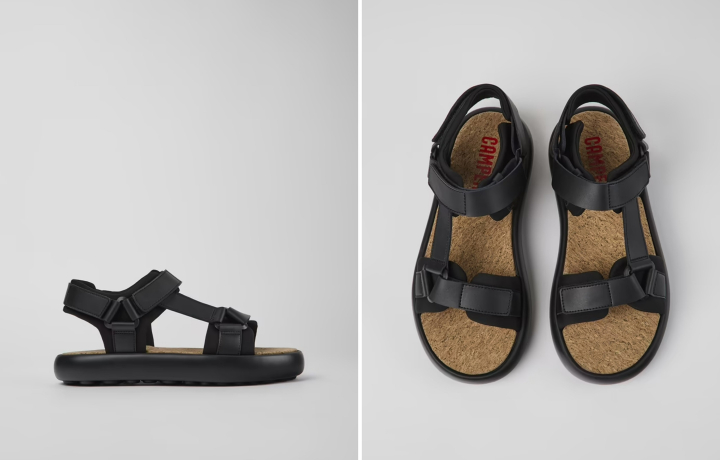 MULTI-STRAP SANDAL BLK