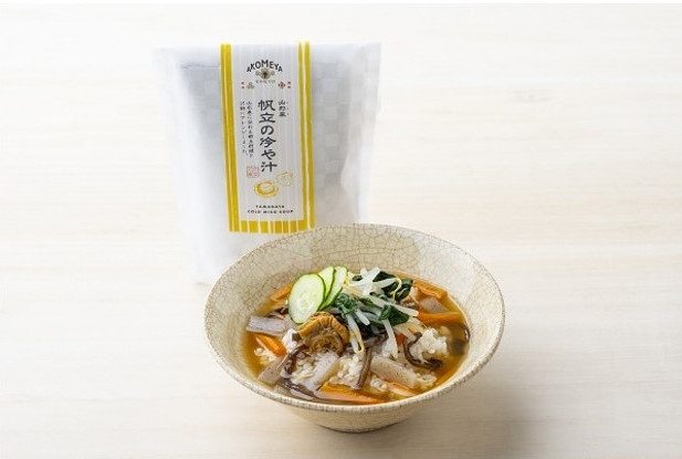 陸奥湾産の帆立を使った山形風冷や汁