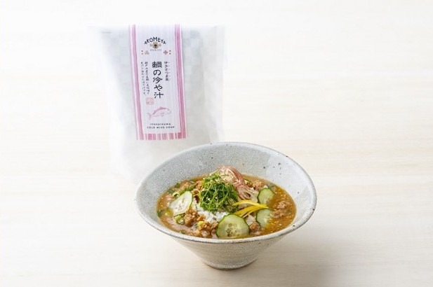 瀬戸内産天然真鯛を使った伊予さつま風冷や汁