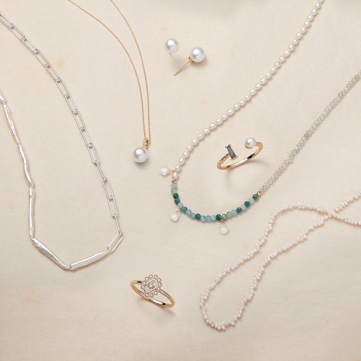 necklaces / pierced earrings / rings