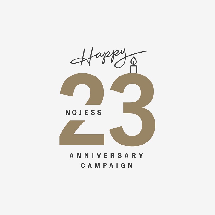 NOJESS 23th HAPPY ANNIVERSARY CAMPAIGNロゴ