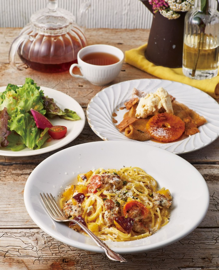 季節のパスタ後半
