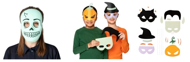 光るマスク、DIYハロウィンマスク