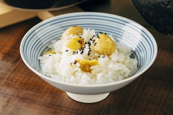 今年収穫した茨城県産の和栗を味わう 2