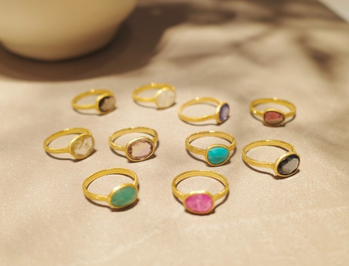 店舗限定”ancient” カラーストーン リング