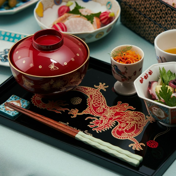 商品イメージ（長角盆・抗菌汁椀・酒杯他）