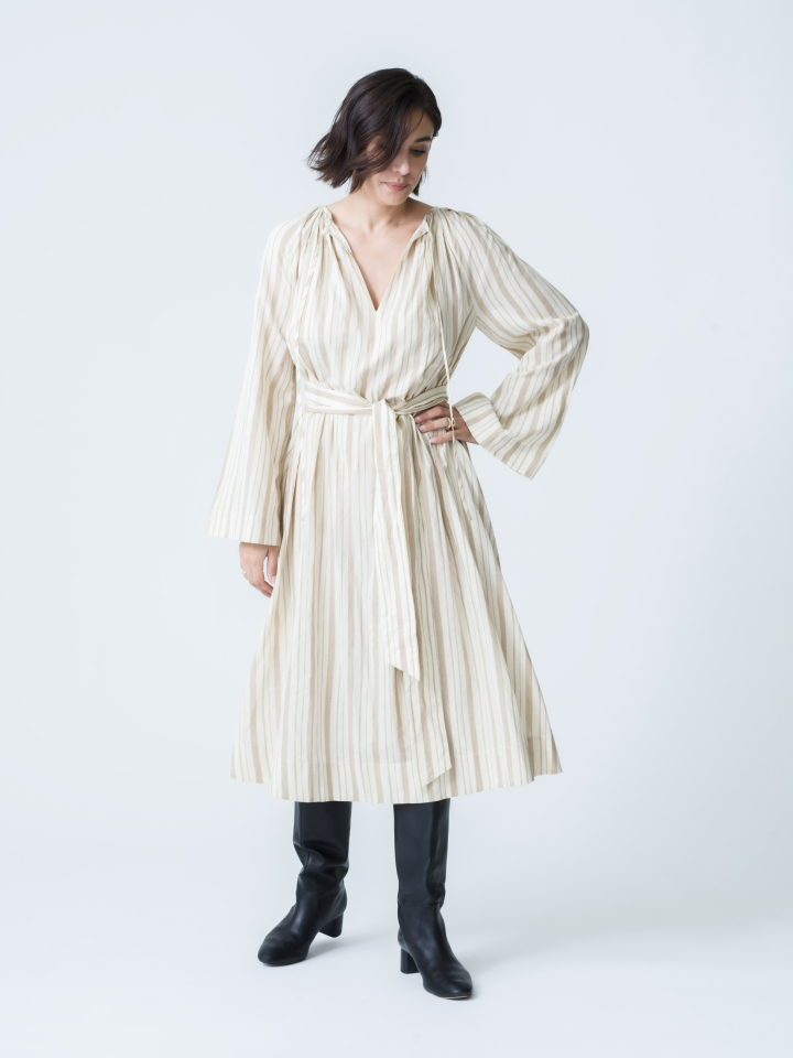 AMI STRIPE DRESS