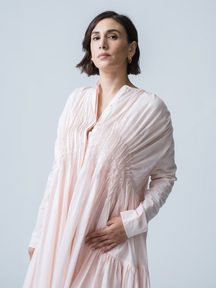 MARTEL PLEATED DRESS