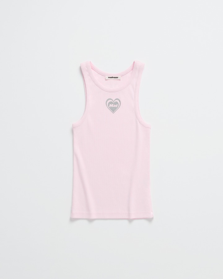 Always Happy Ribbed Tank / Color：Sweetpea