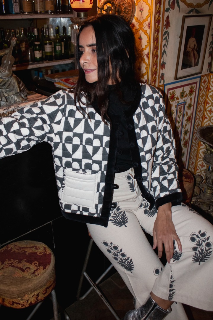 HEART POPPY Jacket in Reversible