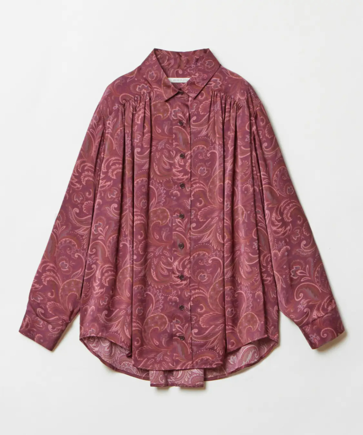 Paisley Print Gather Shirts