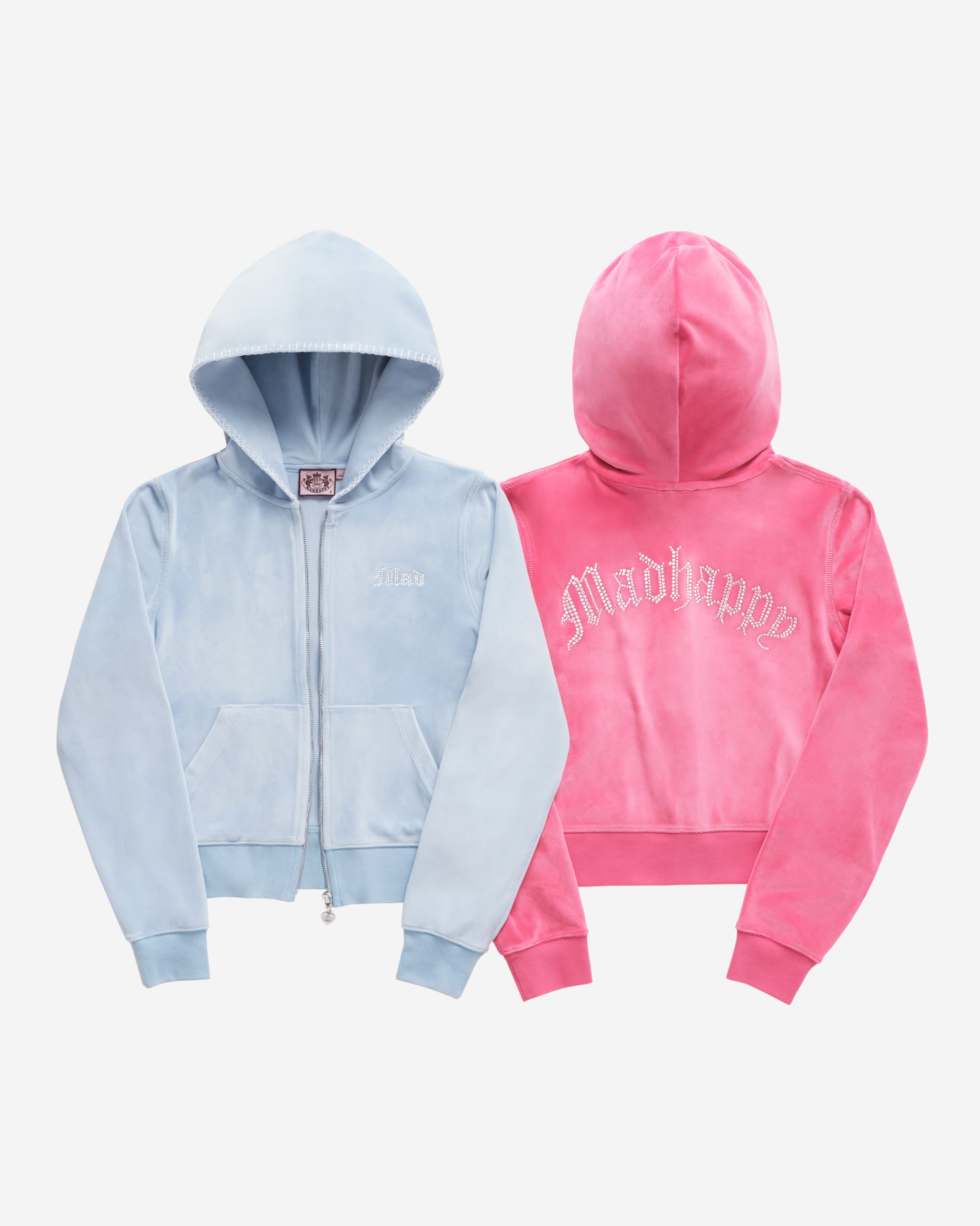 Madhappy Bling Velour Zip Up / Color: Daylight, Hot Pink / Price: \30,800(tax in)