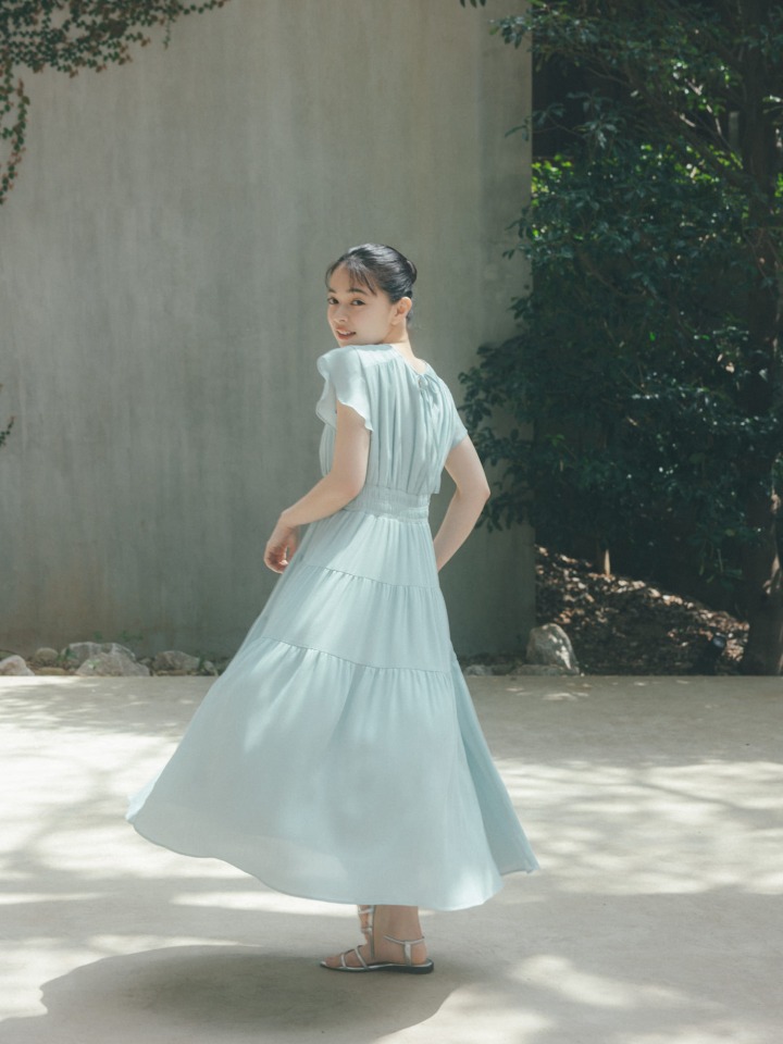 Shirred Tiered Dress : ¥15,950