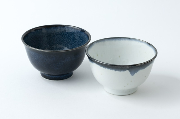 美濃焼　かきこみ丼（瑠璃・【新色】白均窯）