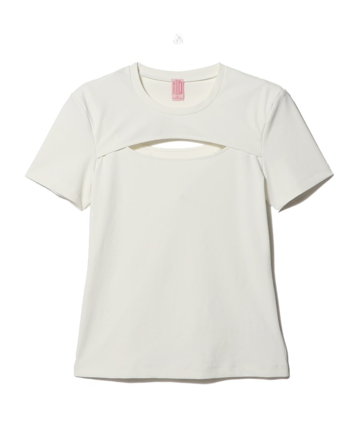 カットアウトカットソー White