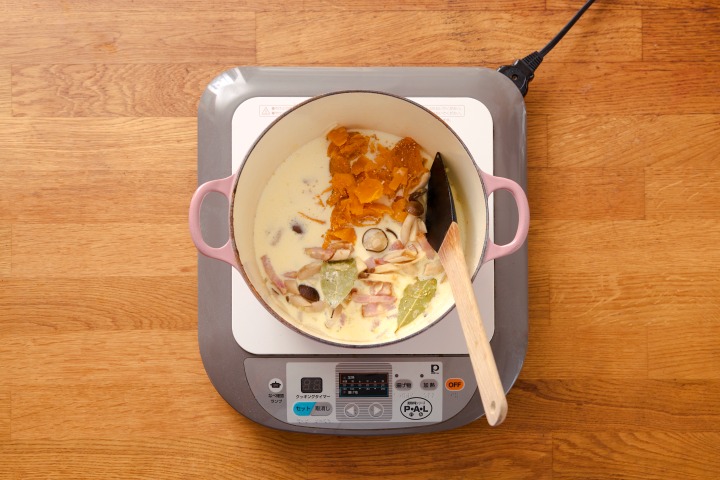  2種のきのこのパンプキンクリーミーグラタン