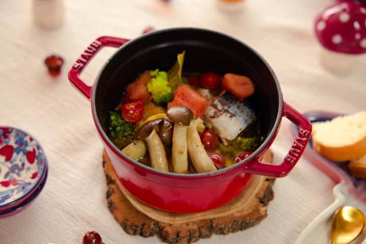 ＜Yukaさんコメント＞ バケットを添えるとアヒージョ風に。キャンプご飯にもおすすめです。