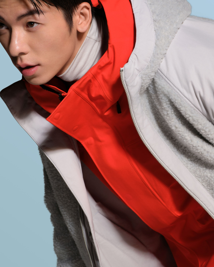 Alberni Reversible Fleece Bomber / Rupert Rain Jacket