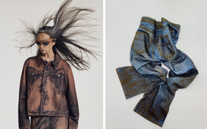 Denim jacket / Paint Denim