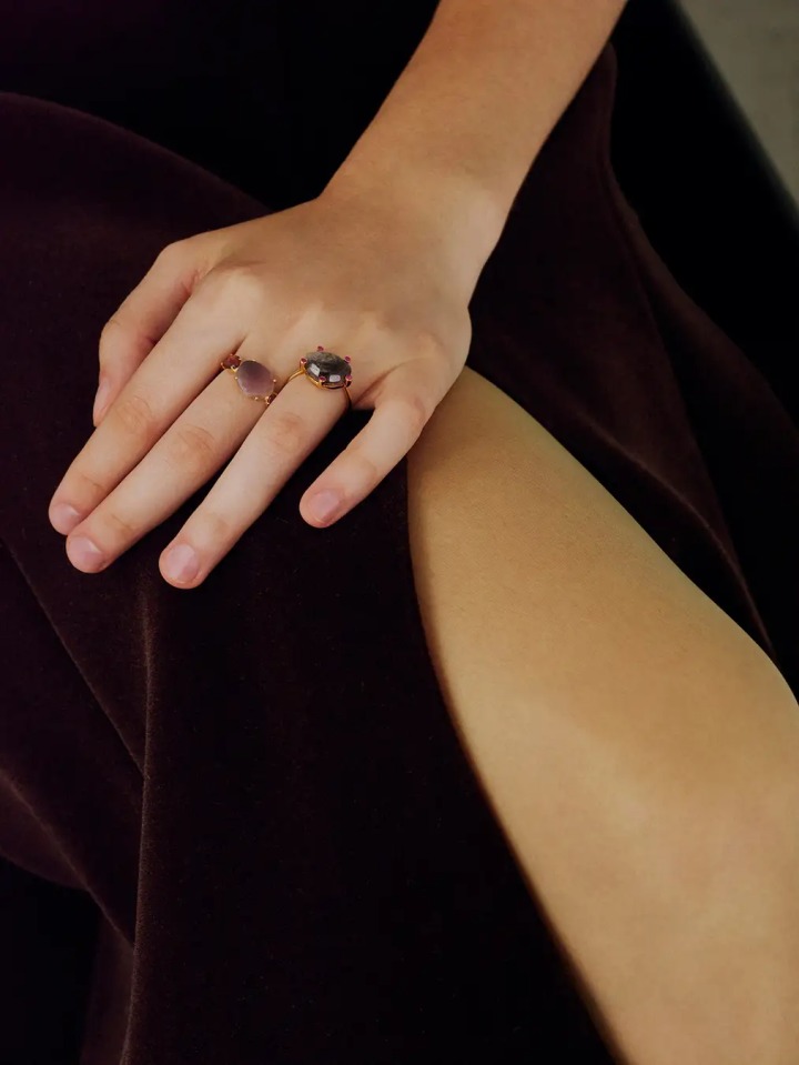 [eden] girls day ruby in zoisite ruby ring / girls day ruby in zoisite pink tourmaline ring 25,300yen