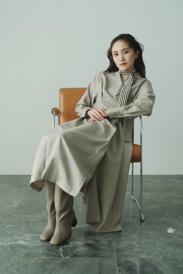 Waist Belt Tailored Dress : ¥16,500