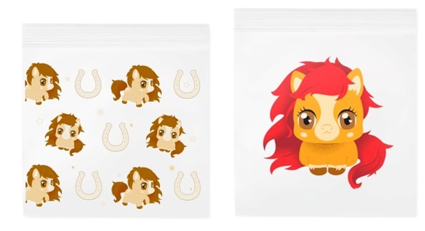 キッズ向けもにもしっかり2種類をご用意ランチバッグ 各275円