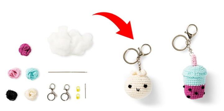 DIYクロシェットキーリング