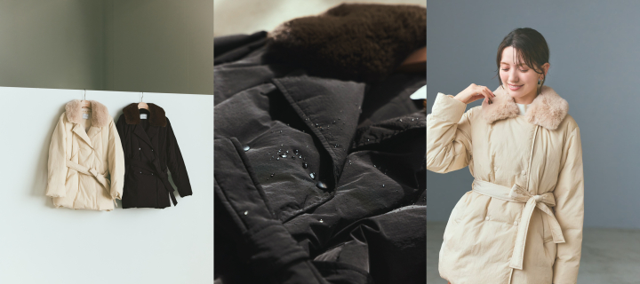 【KAWADA FEATHER/撥水】2wayカラーダウン