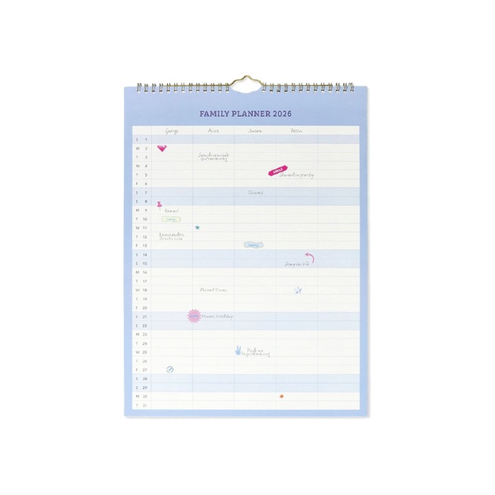 ファミリーカレンダー