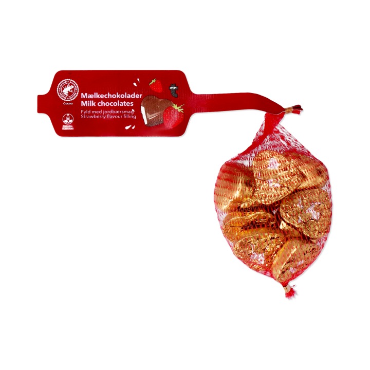 ばらまきハートチョコ（ストロベリーフィリング入）（パッケージ）