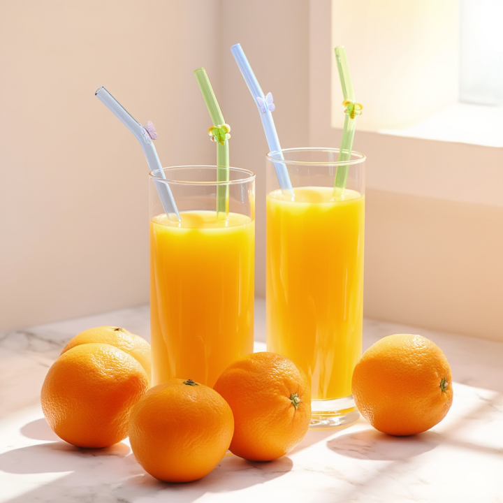 ガラスストロー（ハチ＆バタフライ）