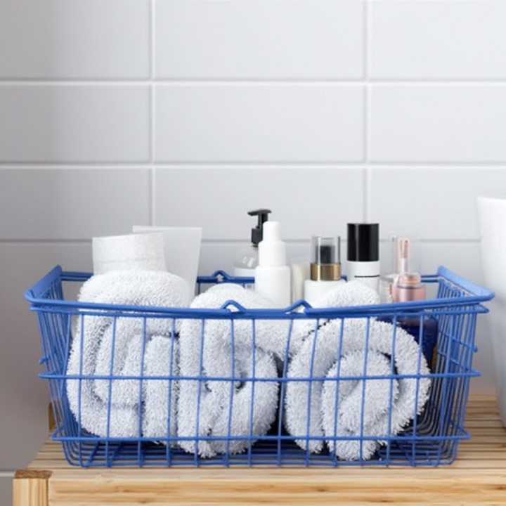 ワイヤーバスケットを実際に使っている様子