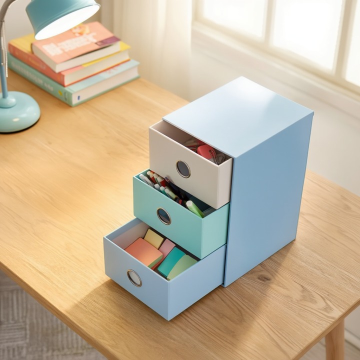 収納ボックスに収納したときの様子