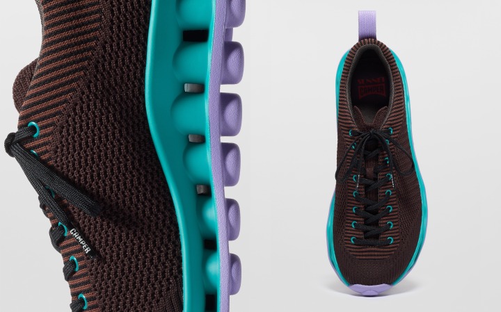 ペロティッシマバイスンネイのブラウンのスニーカー