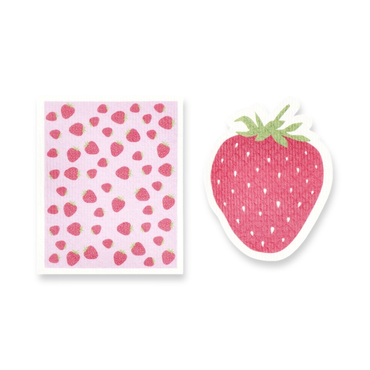 キッチンクロス（いちごデザイン）