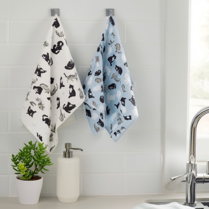 マイクロファイバークロス（ねこ柄）