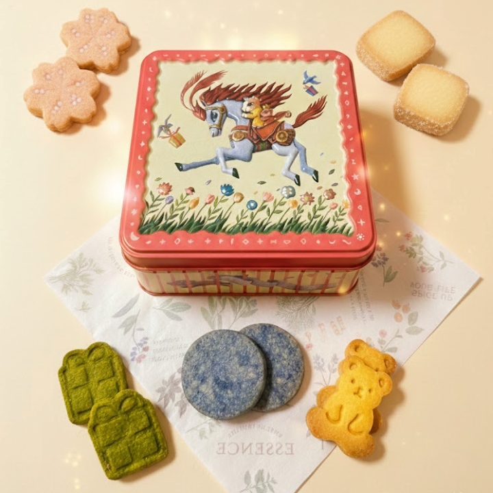 米粉クッキー缶