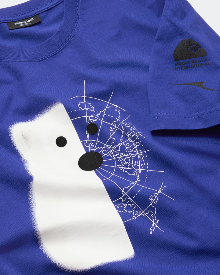 ホッキョクグマと北極をひとつに描くシグネチャーグラフィック