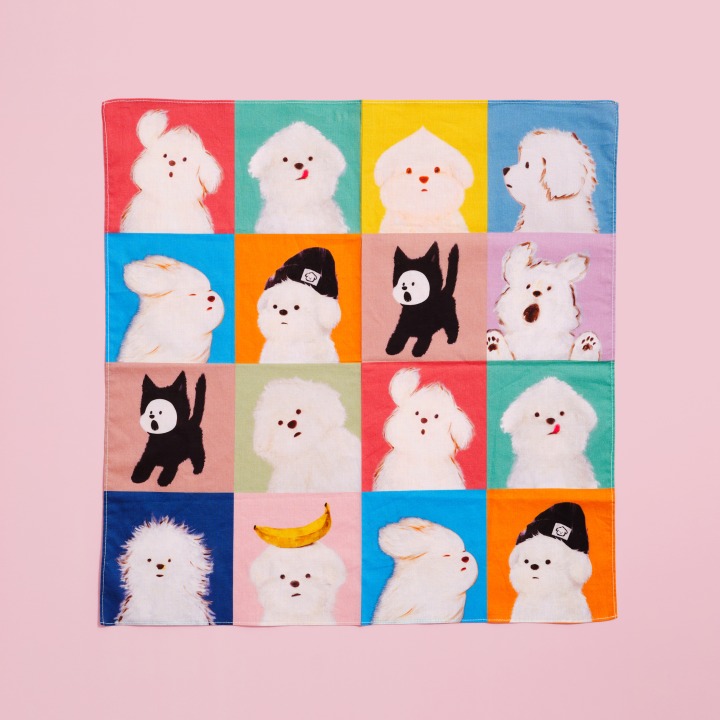 プリントハンカチ