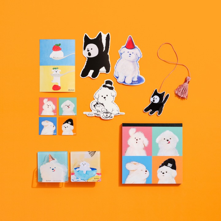 スマホステッカー、ブックマーカー、アクリルクリップ、スクエアメモ