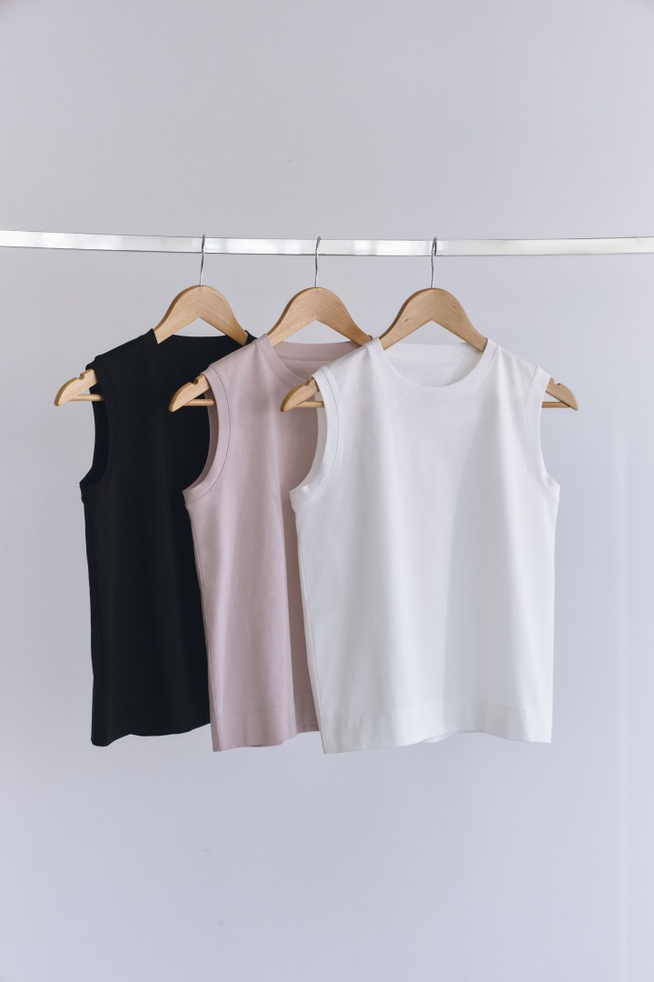 コットン天竺ノースリレギュラー プルオーバー